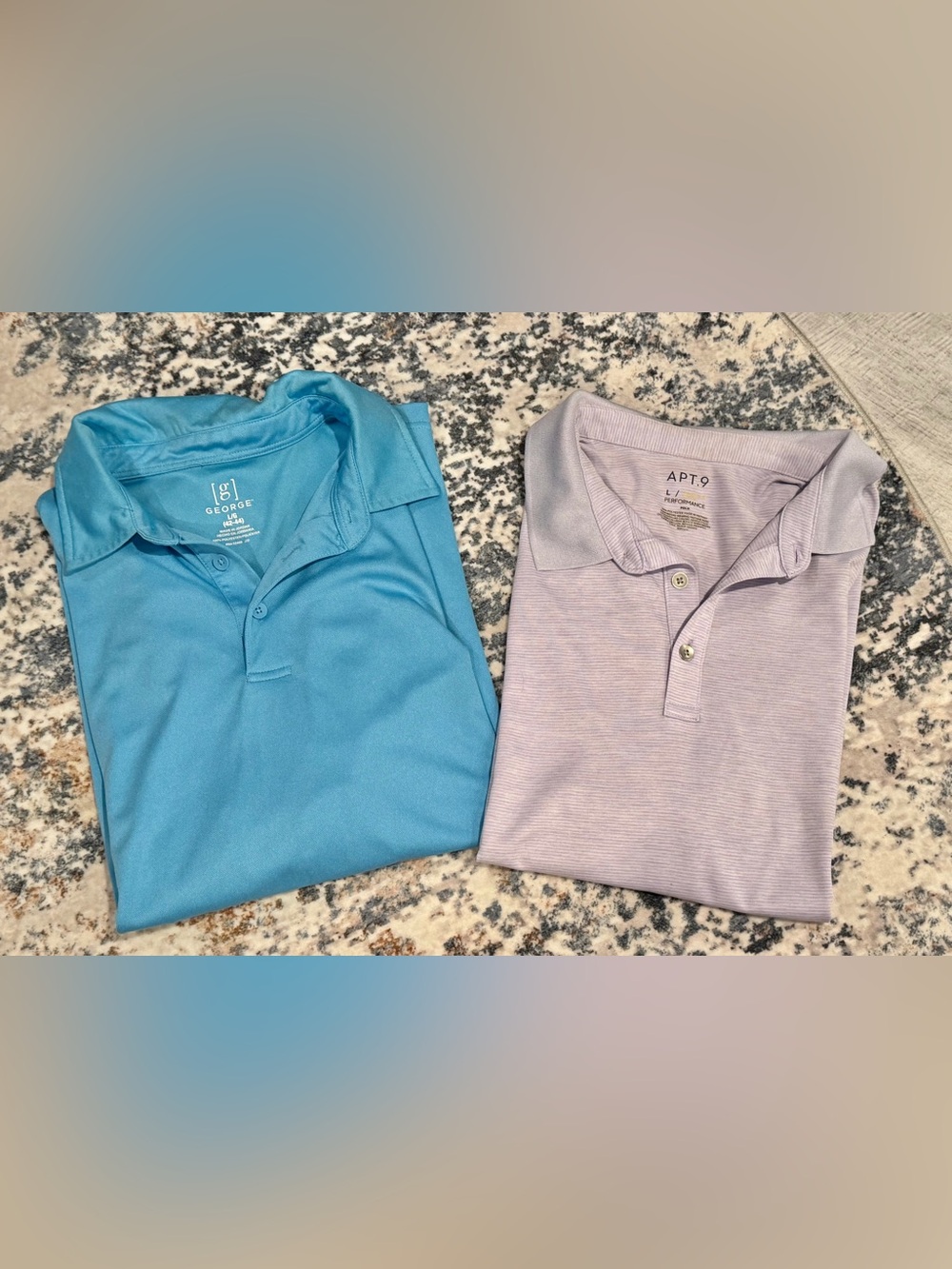 Men’s Performance Polo Shirt Bundle Size L George Apt. 9